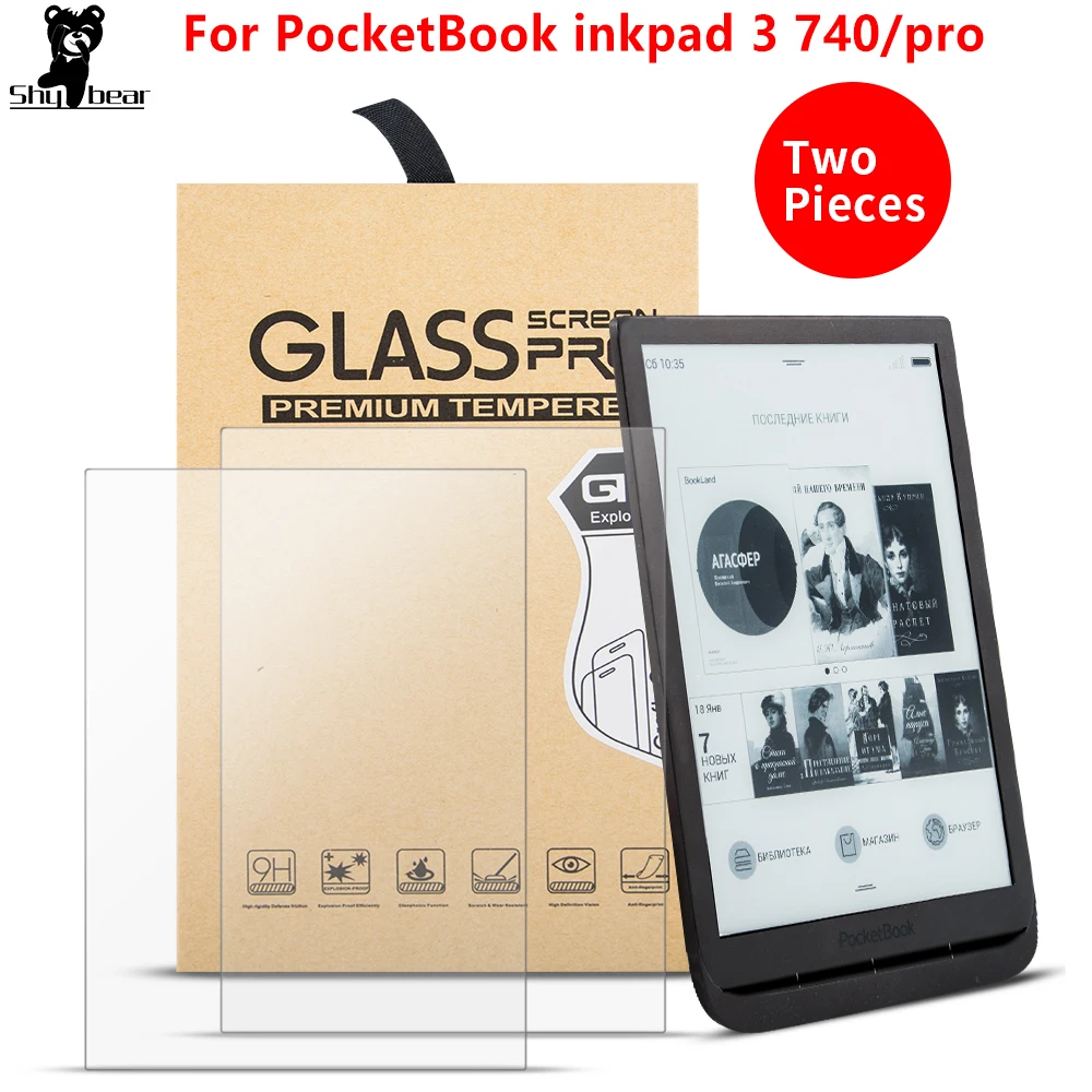 2 шт./лот чехол из закаленного стекла пленка для PocketBook 740 InkPad 3 7 8 дюйма защита