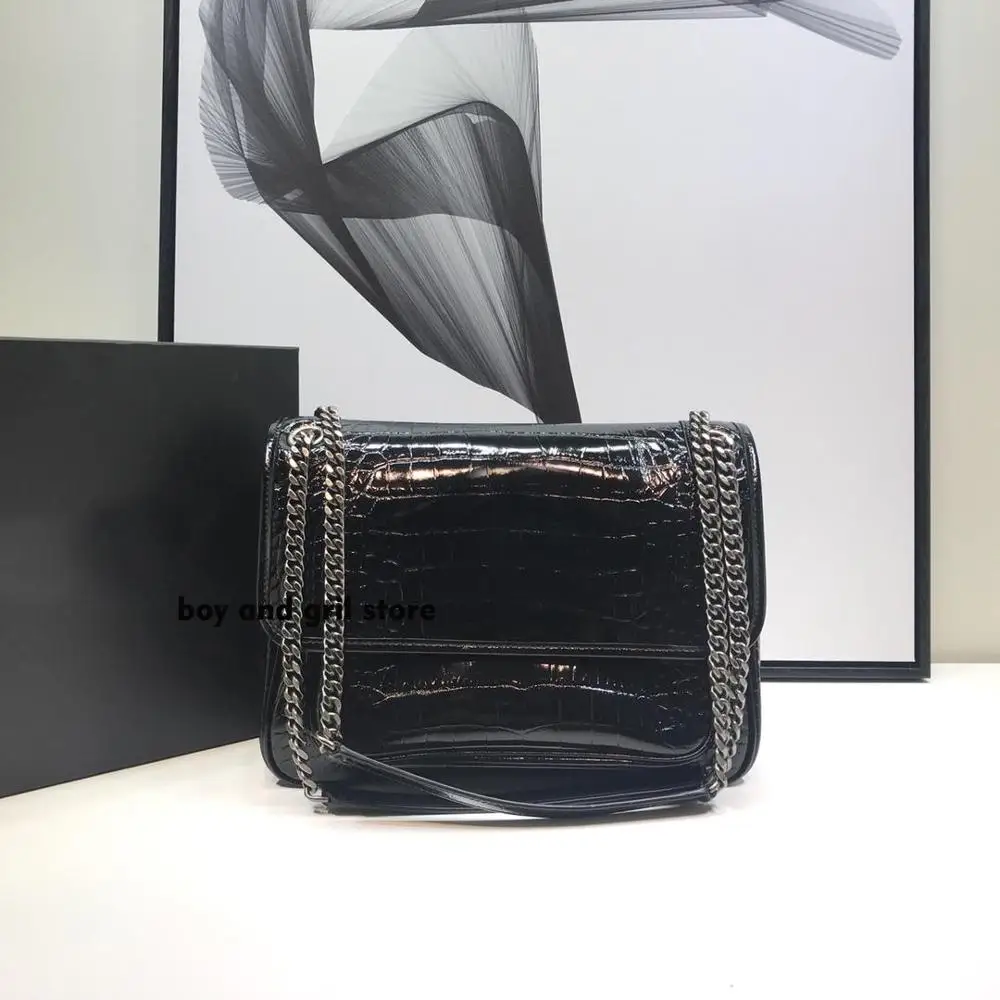 

Fashion for lady bags handbag crocodile grain evening dress Inclined shoulder bag for women 2019 luxury designer