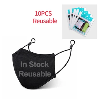 

3 Layer Cotton Mouth Face Mask Anti Dust Men Women Masks, Washable Face Masks Cotton Mouth Masks Adjustable Straps