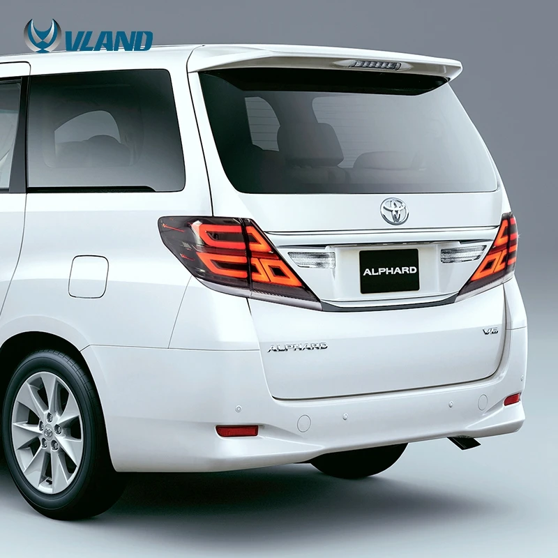 VLAND автомобильный Стайлинг задний фонарь для Alphard светодиодный задний фонарь 2007 2013 для Vellfire головной свет с поворотным сигналом