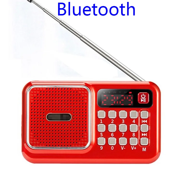 Портативный Bluetooth FM-радиоприемник миниатюрный ручной цифровой USB TF MP3-плеер с
