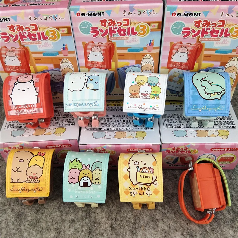 8 шт./1 лот Sumikko Gurashi Backapack брелок фигурки игрушки Brinquedo игрушка Коллекционная модель игрушки #3624