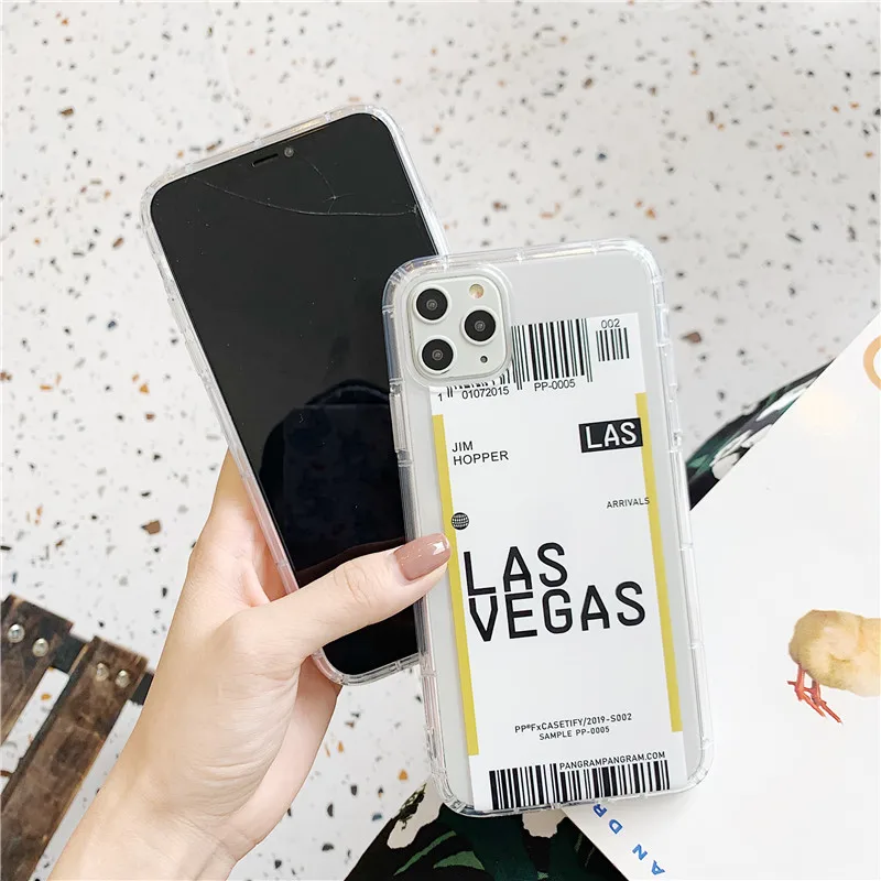 Чехол для телефона модный прозрачный мягкий чехол накладка iphone 12 mini 11 Pro Max XR X XS 6 6s