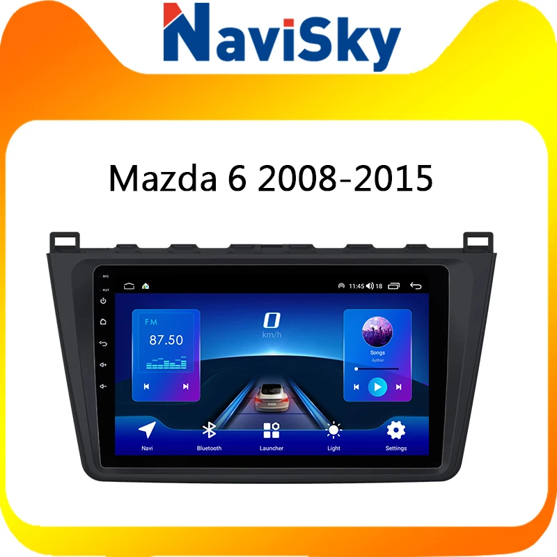 Автомагнитола NaviSky на Android с GPS-навигацией для Mazda 6 Mazda6 Rui Wing 2007-2012 видео аудио