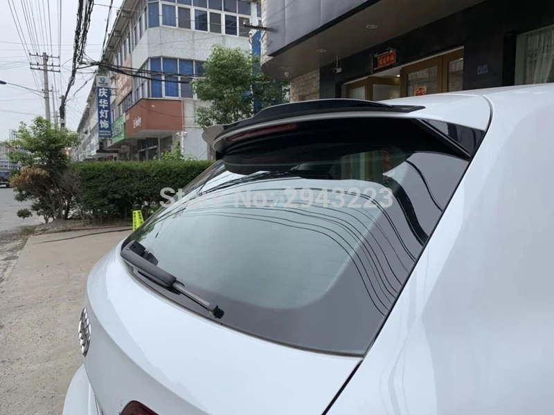 Для Audi A3 8V Хэтчбек 5 двери- ABS пластик глянцевый черный цвет задний багажник на крыше крыло загрузки задний спойлер автомобильные аксессуары