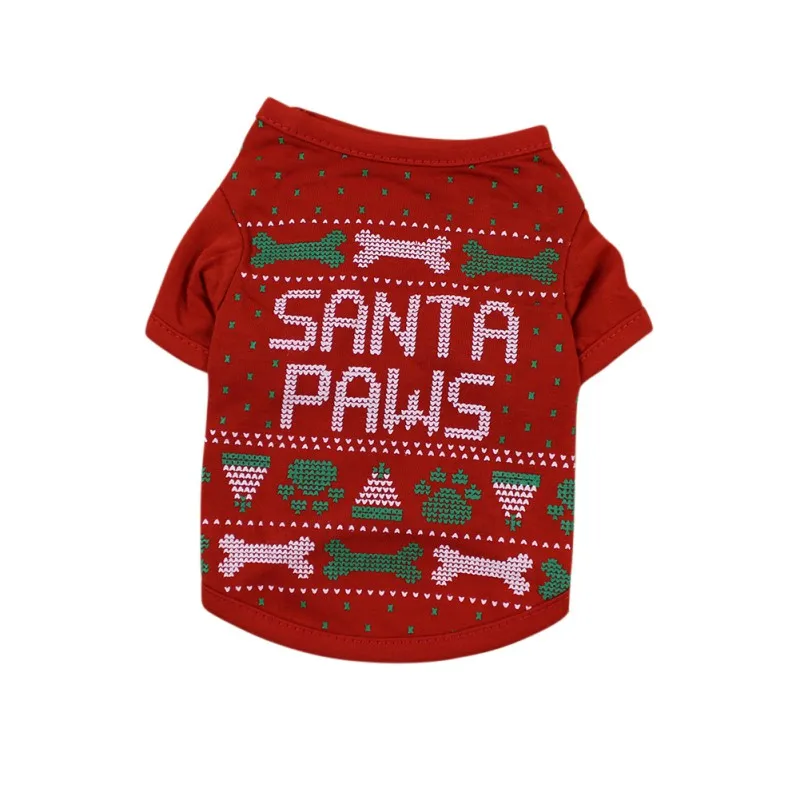 Одежда для собак, Рождественский костюм, мультяшная одежда для маленьких собак, тканевый костюм, Рождественская одежда для кошек, собак, чихуахуа#7353