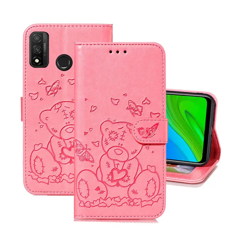 Кожаный чехол для Huawei P Smart 2020 роскошный ударопрочный телефона Psmart Магнитный