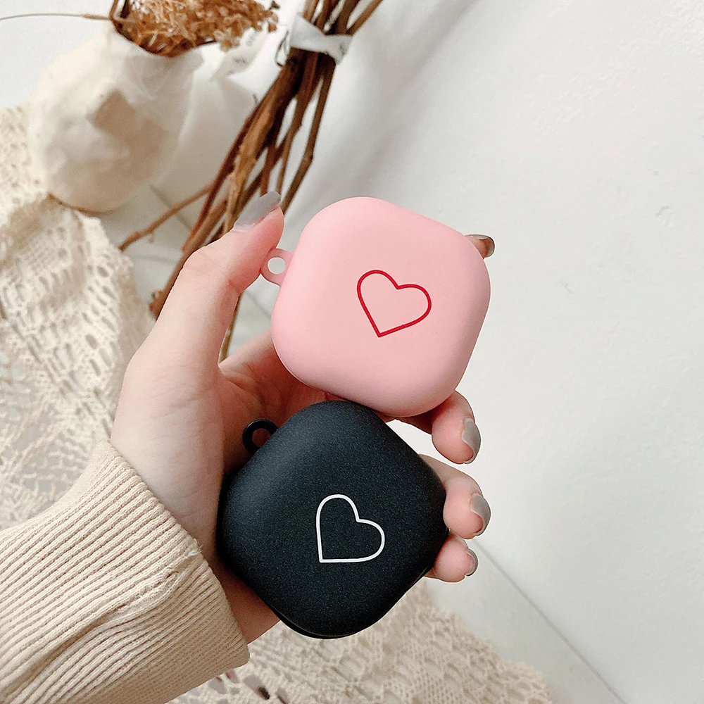 Жесткий чехол для Samsung Galaxy Buds Live защитный наушников с милым сердцем buds live