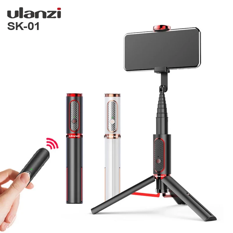 Ulanzi SK-01 Mini Bluetooth Selfie Remote Control Tripod Vertical Shooting Live Vlog Tripod Tripod Monopod