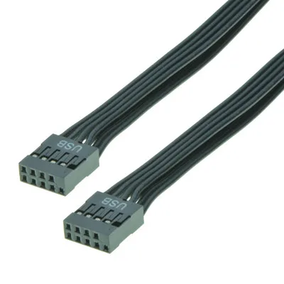 9 контактный кабель удлинитель Dupont USB 2 0 50 см 24awg|Компьютерные кабели и разъемы| |