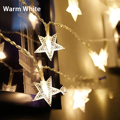 Warm White 10 м 20 м 30 м Звездные гирлянды 110 В/220 В Рождественская елка Волшебные гирлянды занавес свет открытый для рождественские вечерние новогодний декор - Испускаемый цвет: Warm White