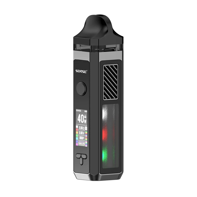 SENSE Herakes Pod Vape комплект Макс 40 Вт Mod 1500 мАч батарея и 6 мл многоразовый картридж Ом