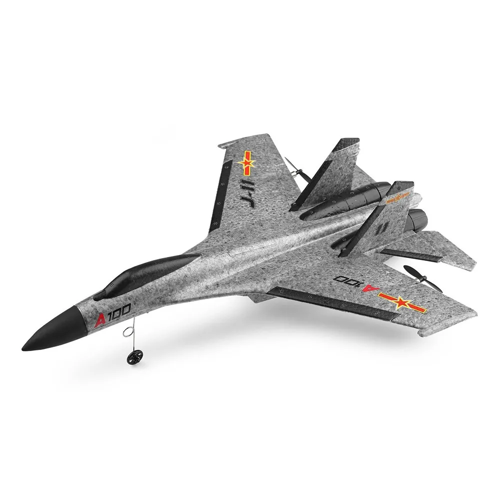 Радиоуправляемый самолет 3 канала EPP с фиксированным крылом WLtoys XK A100 SU27 пульт