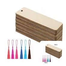 

Wood 36Pcs/Set Useful Blank DIY Exquisite Bookmarks Lightweight Bookmarks Multipurpose for School
