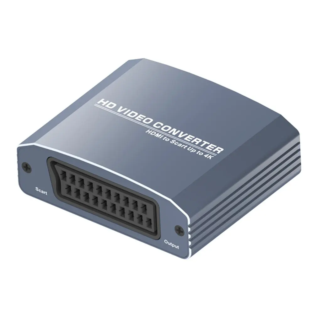 HDMI в Scart+ стерео конвертер Поддержка 480i/576i/480 p/576 p/720 p/1080i/1080 P/4 K разрешение для NTSC PAL