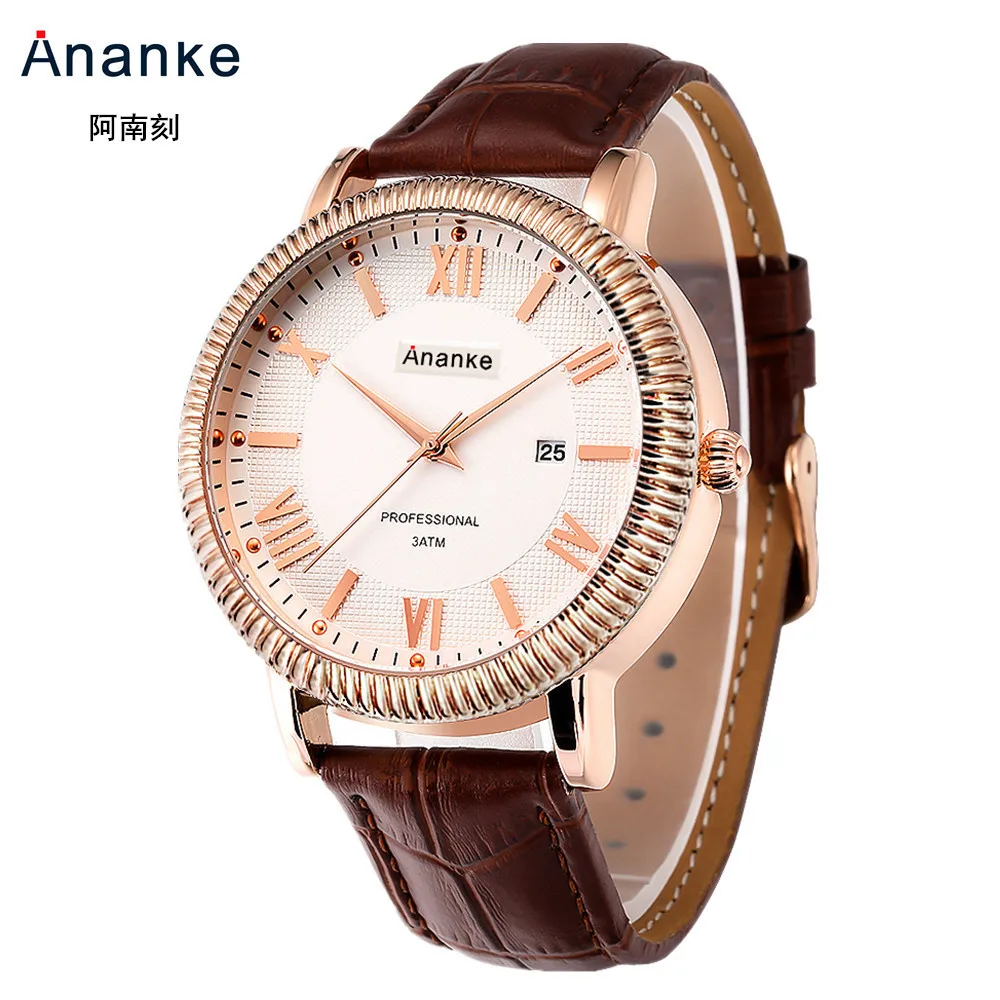 

Hot Selling MEN'S Watch Business Belt Quartz Watch Japan Movement Waterproof Watches