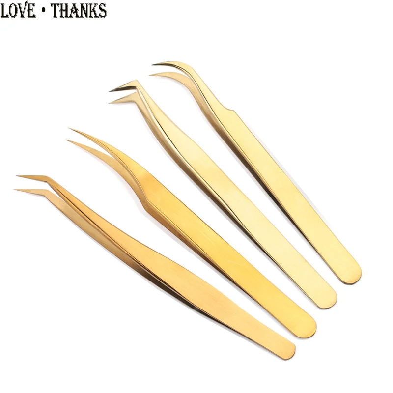

Professional Eyelashes Tweezers For Lashes Extension Nipper Stainless Steel High Precision Eyelash Extension Tweezers Set