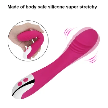Chargable Dildo Penis Vibrator 7 Speeds Clitoris Stimulation Powerful Rabbit Vibrator Sex Toy for Women Female Masturbation 5