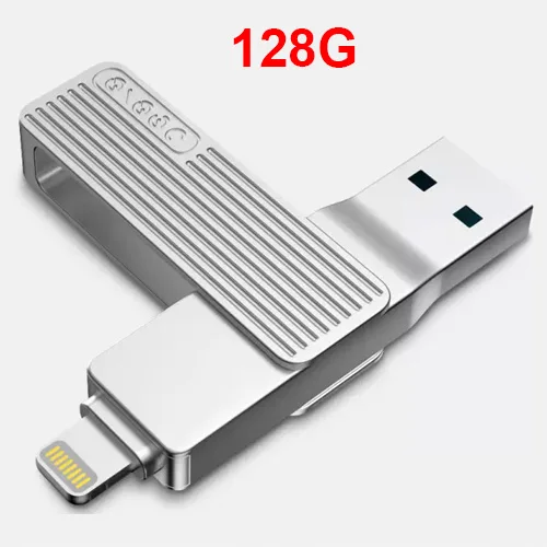 Xiaomi Mijia Jesis U диск тип-c двойной интерфейс USB 3,1 мобильный телефон U диск металлический материал 32 Гб 64 Гб 128 ГБ U диск Smart App - Цвет: For Apple  128G