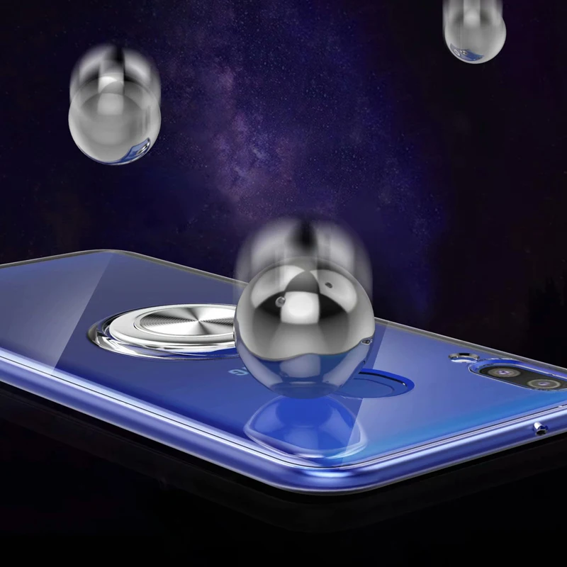 Для samsung Galaxy A20E чехол, мягкий ультра тонкий прозрачный держатель с кольцом, автомобильный Магнитный чехол для телефона s для samsung Galaxy A20E Fundas Coque
