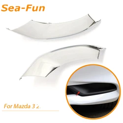 Couverture de cadre antibrouillard avant et arrière de voiture, autocollants de décoration, accessoires d'intérieur ABS chromé pour Mazda 3 2019 2020 2021 2022 