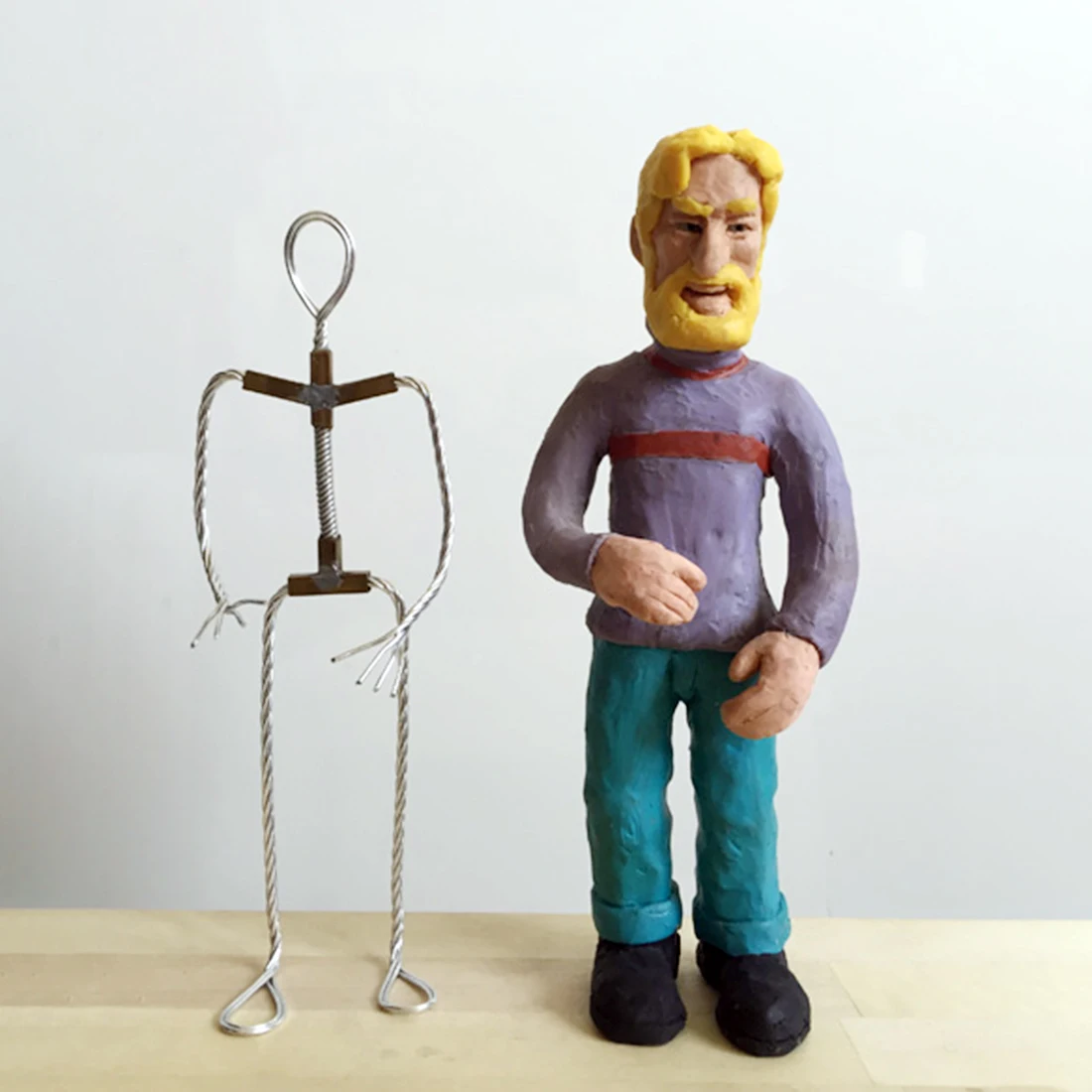 19 см DIY Stop Motion анимационный Скелет алюминиевый провод скелет со складывающейся устойчивой рукояткой модель обучающая игрушка для детей и взрослых