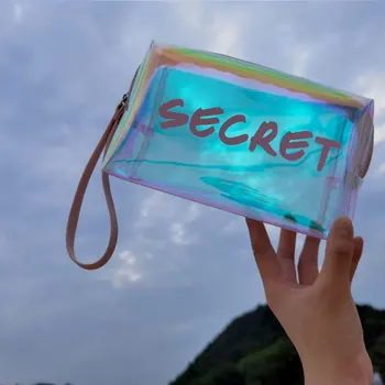 

Phone Bag Waterproof Transparent Women Cosmetic Bag Wholesale Makeup Bag Jelly bag PVC Lady Cheap Mini Dropshipping High Quality