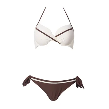 

2020 Hot Women's Fashion Tropical Patterns Bathing Suits Swimwear Bikini Pad Crochet Beach Bikini Sexy Swim Suit