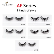 

MIZ BARN 3D False Eyelashes-AF Faux Mink Eye Lash Natural Dramatic Beauty Fake Lashes Make Up Eyelash Volume Extension Silk Cils