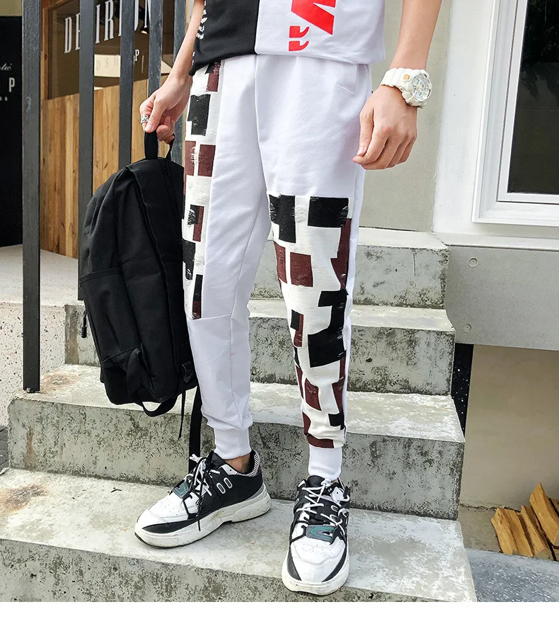 Autumn New Style Athletic Pants Korean-style Stylish Casual Pants Autumn Men's Beam Leg Pants