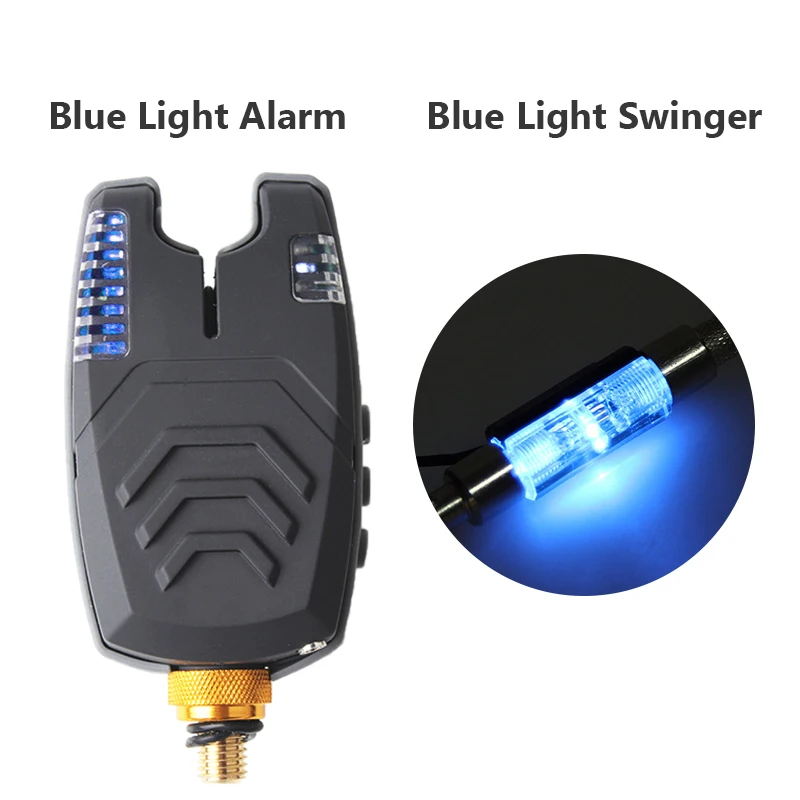 

Fishing Bite Alarm 4 color LED Light Adjustable Tone Volume Sound Fish Bite Bell Waterproof Fishing Tool