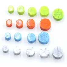 Новая распродажа, расширитель для ушей, карамельный цвет, пирсинг, 1 пара каменных пробок, туннели, носилки, измерительные приборы, пирсинг, ювелирные изделия, подарок на день рождения