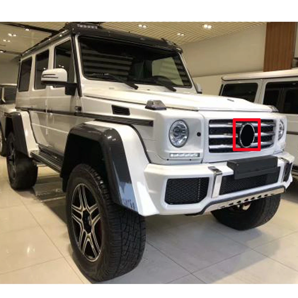 185ミリメートルabs Bエンブレムラウンドバッジ車のフロントグリル中央のアクセサリーメルセデスbrabus W463 G500 G350 G63 G65黒銀赤 Aliexpress Automobiles Motorcycles