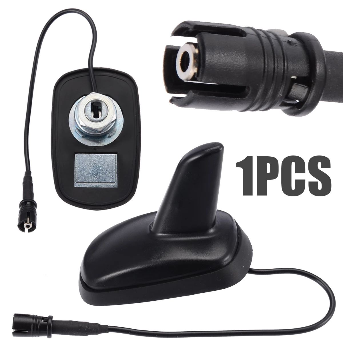For VW MK4 Golf Jetta Passat B5 B5.5 Polo Beetle 1pc Single Plug Version Shark Fin Antenna Professional AM/FM Antenna Aerial