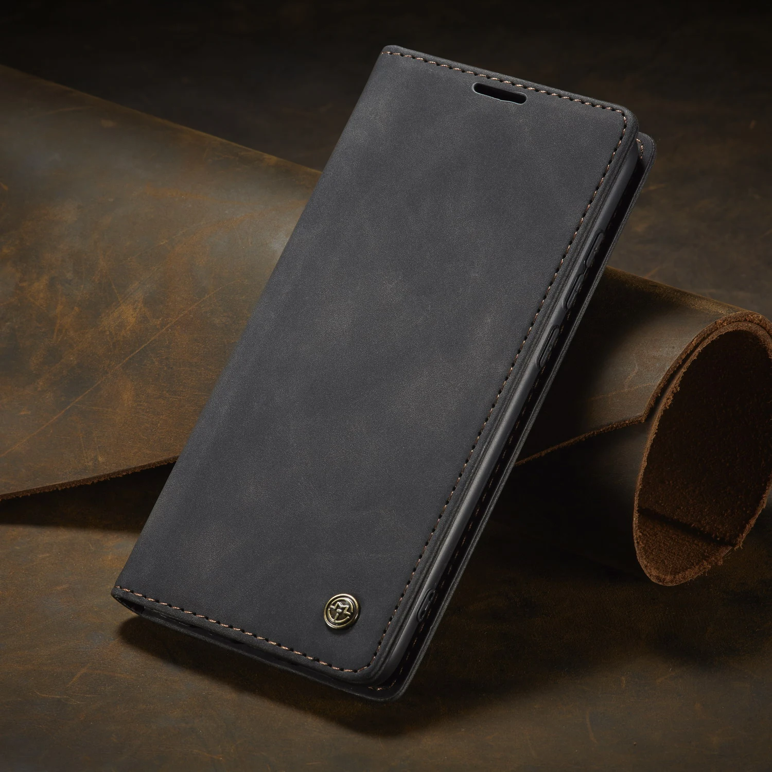 Luxury Leather Magnetic Flip Wallet Phone Case with Card Holder