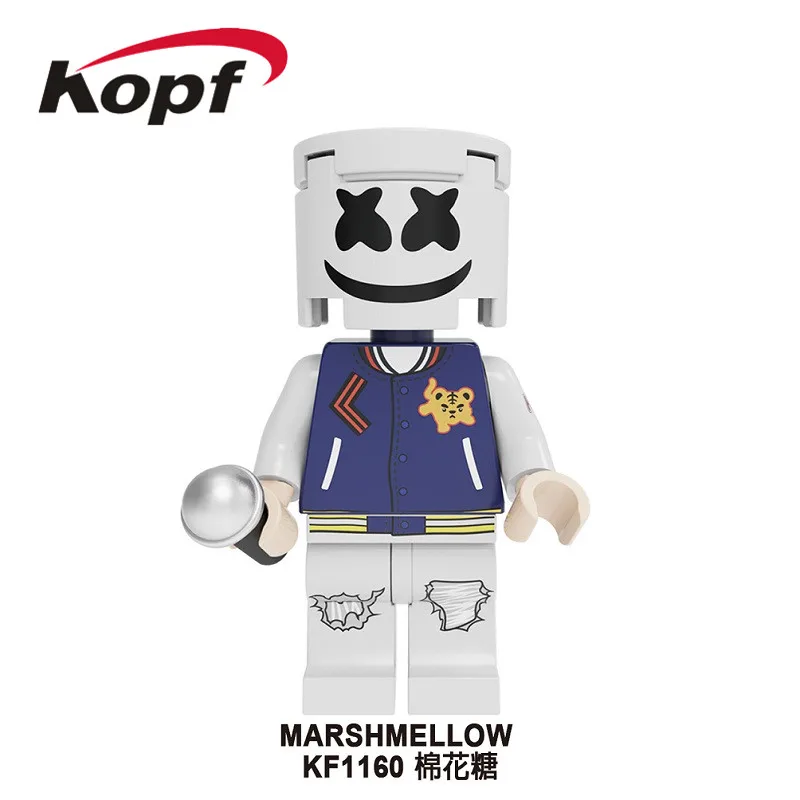 KF6089 Одиночная Знаменитая певица setries модель Marshmellow танцор кирпичи фигурки строительные блоки экшн обучающие игрушки для детей - Цвет: KF1160 Without Box