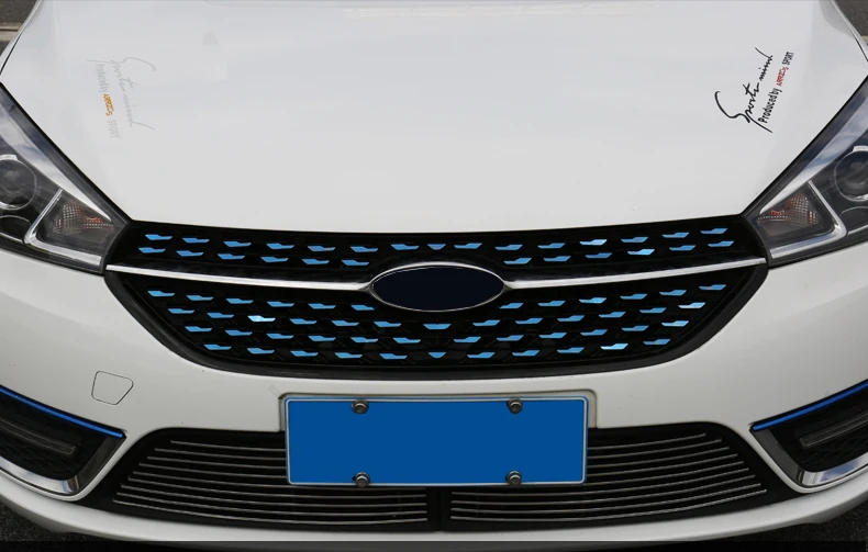 Для Chery ARRIZO5 ARRIZO 5, новинка, нержавеющая сталь, управление, передняя сторона, звездная сетка, блестки, Внешнее украшение, автомобильные аксессуары
