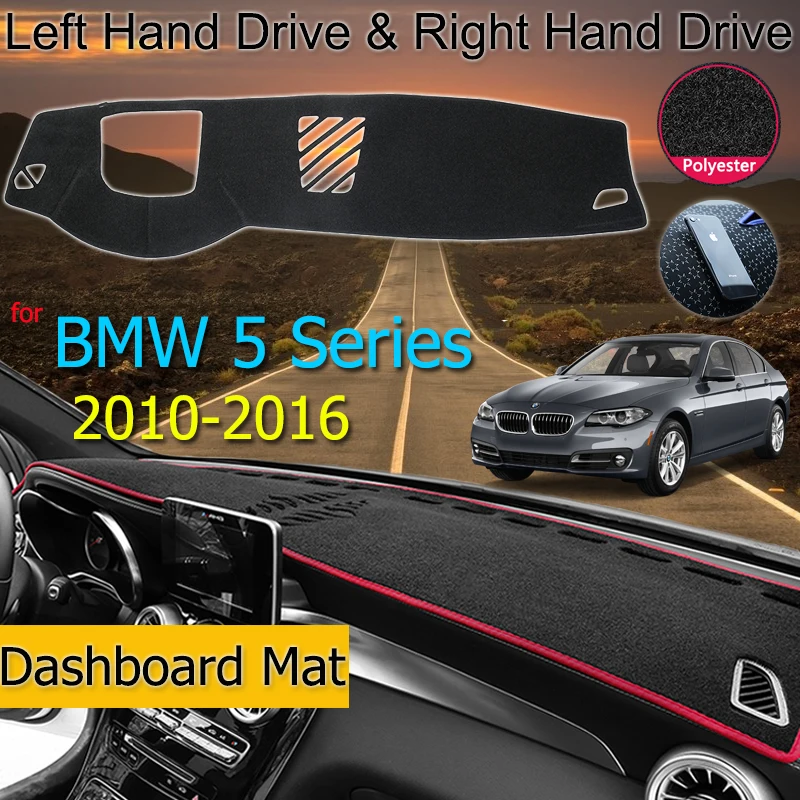 Противоскользящий коврик для BMW 5 Series F10 2010 ~ 2016 накладка на приборную панель Солнцезащитный ковер аксессуары