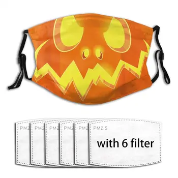 

Pumpkin Scary Face Halloween Mask Mouth Face Mask Anti Dust Mask with Replaceable Filter