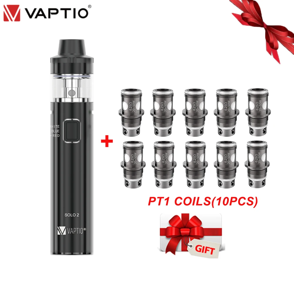 10 bobinas gratis Vaptio-Kit de vapeo de 3000mah vs C2, KIT de cigarrillo electrónico, 2,0 ML, caja de batería integrada, 50W