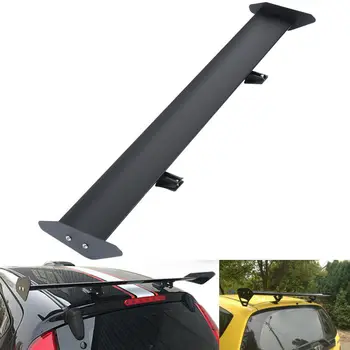 

Samger 43''/110cm Hatch Adjustable Aluminum GT Rear Trunk Wing Racing Spoiler Universal Hatchback Black Silver (Ship From EU)