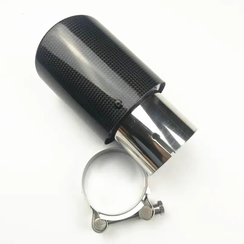 

Glossy Carbon Fiber Sport Race Exhaust Tip Muffler Tip tailpipe exahust system For car universal exhaust tips