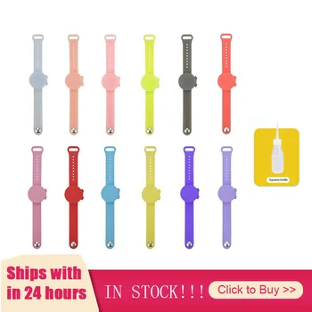 

Silicone Bracelet Hand Sanitizer Wristband Hand Soap Dispenser Band Squeeze Bottle Sanitizer Bracelet Silicone Soap Wristband