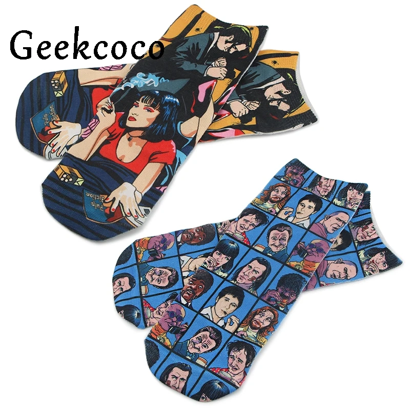 J1258 Cartoon Pulp Fiction Tv Show Couple Cotton Short Socks Cute Unisex Skatebord Socks Fashion One Side Print Socks Aliexpress J1258 Cartoon Pulp Fiction Tv Show Couple Cotton Short Socks Cute Unisex Skatebord Socks Fashion One Side Print Socks Aliexpress