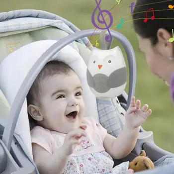 

Infant Baby Bedside Musical Box Newborn Hanging Toys Soft Plastic Baby Crib Toy High-fidelity Loudspeakers Adjustable Volume