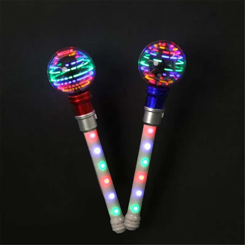 Meteor Storm LED Changing Pattern Spinner Wand
