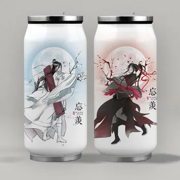 

1Pc Anime The Founder of Diabolism Mo Dao Zu Shi Glass Cup Cartoon Character Wei Wuxian Water Cup Bottle
