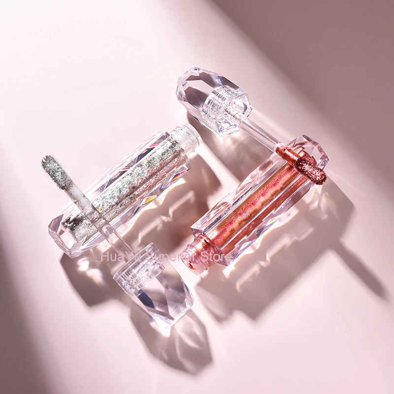 

10/50pcs 5ml Empty Lip Gloss Tube,Clear lip glaze Tube,Black cap,DIY Lipstick cosmetic packing Container,Gold collar