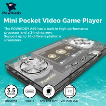 Ультрамаленькая прозрачная игровая мини-консоль POWKIDDY TRIMUI с металлическим корпусом поддерживает добавление ПЗУ детские дешевые подарки