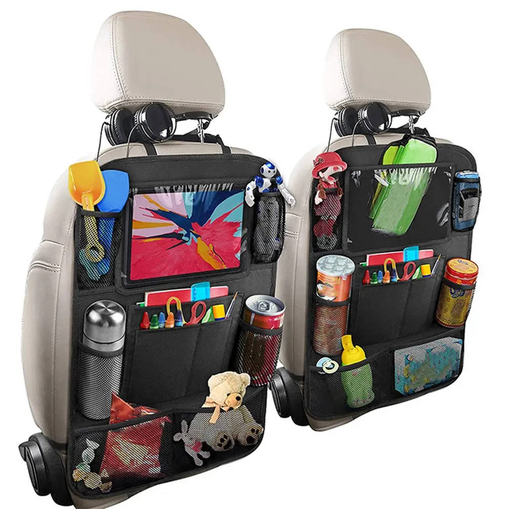 

Car Seat Back Multi-pocket Storage Bag Multi-function Storage Toy Food Hanging Bag Rear Seat Anti-kick